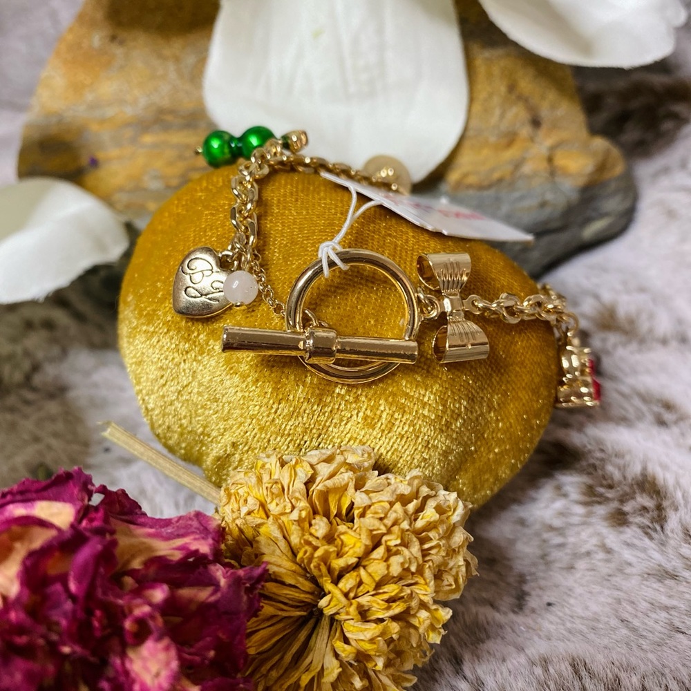 Sold HOLIDAY SPECIAL ! New Betsey Johnson Charm Martini bracelet